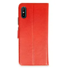 Xiaomi Redmi 9A Kılıf Trend S Plus Kapaklı Kılıf - Kırmızı