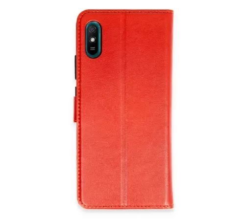 Xiaomi Redmi 9A Kılıf Trend S Plus Kapaklı Kılıf - Kırmızı