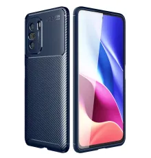 Xiaomi Poco F3 Kılıf Auto Focus Karbon Kapak - Lacivert