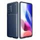 Xiaomi Poco F3 Kılıf Auto Focus Karbon Kapak - Lacivert
