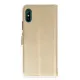 Xiaomi Redmi 9A Kılıf Trend S Plus Kapaklı Kılıf - Gold