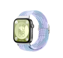 Huawei Fit 4 Star Kordon - Lila-Beyaz