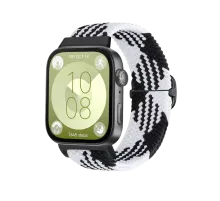 Huawei Fit 4 Star Kordon - Siyah-Beyaz
