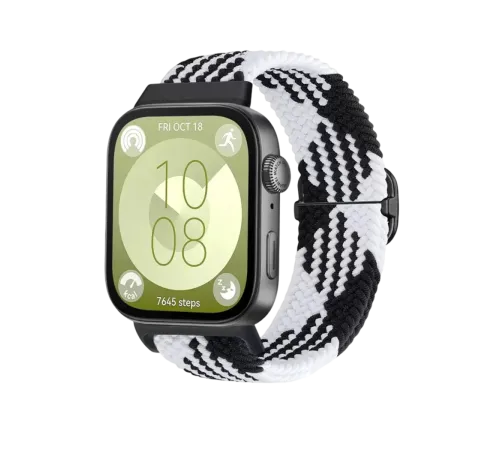 Huawei Fit 4 Star Kordon - Siyah-Beyaz