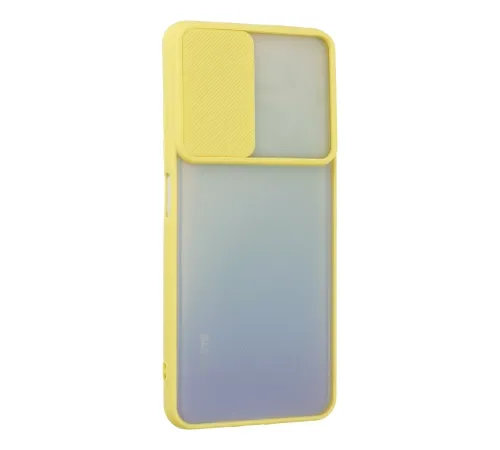 Xiaomi Redmi Note 11 Kılıf Palm Buzlu Kamera Sürgülü Silikon - Sarı