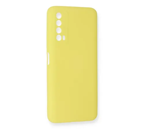 Huawei P Smart 2021 Kılıf Nano içi Kadife Silikon - Sarı
