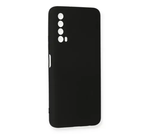 Huawei P Smart 2021 Kılıf Nano içi Kadife Silikon - Siyah