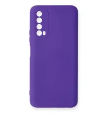 Huawei P Smart 2021 Kılıf Nano içi Kadife Silikon - Mor
