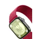 Huawei Fit 4 Hasırlı Cırtcırtlı Kordon - Kırmızı