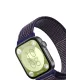 Huawei Fit 4 Hasırlı Cırtcırtlı Kordon - Mavi-Beyaz