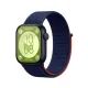 Huawei Fit 4 Hasırlı Cırtcırtlı Kordon - Lacivert-Turuncu