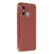 Xiaomi Redmi 12C Kılıf Volet Silikon - Kırmızı