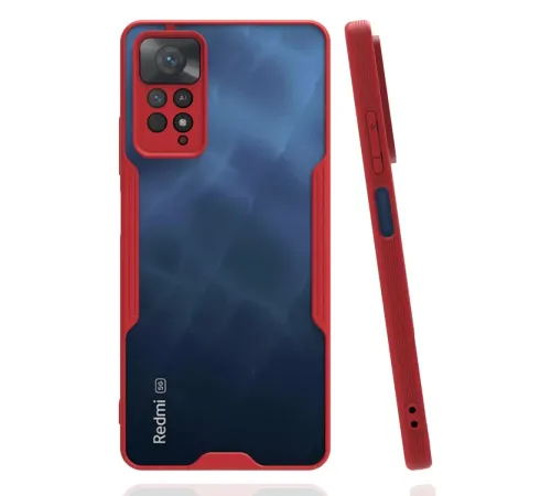 Xiaomi Redmi Note 11 Pro Kılıf Platin Silikon - Kırmızı
