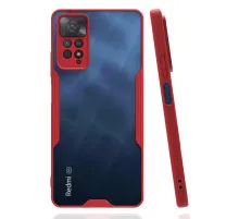 Xiaomi Redmi Note 11 Pro Kılıf Platin Silikon - Kırmızı