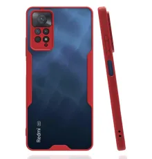 Xiaomi Redmi Note 11 Pro Kılıf Platin Silikon - Kırmızı