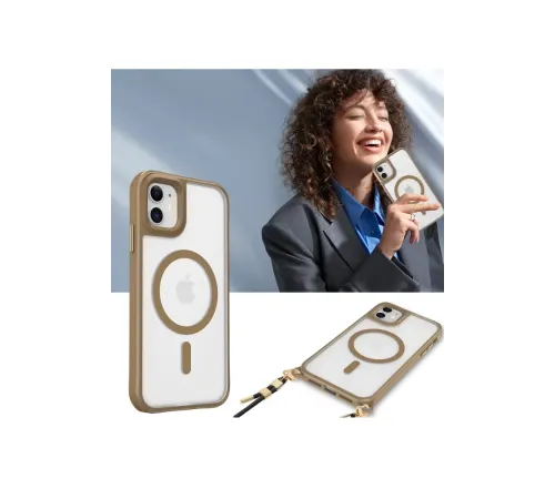 Apple iPhone 11 Kılıf Enka Magsafe Silikon Kılıf - Şeffaf