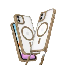Apple iPhone 12 Kılıf Enka Magsafe Silikon Kılıf - Desert