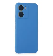 Vivo Y16 Kılıf First Silikon - Mavi