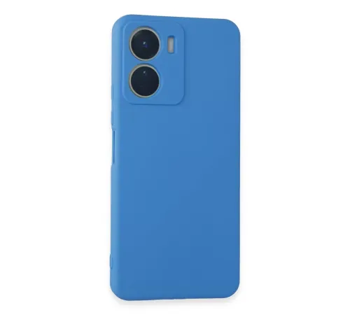 Vivo Y16 Kılıf First Silikon - Mavi