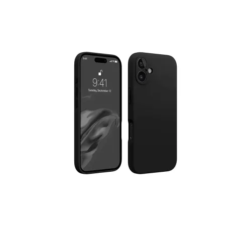 Apple iPhone 16 Kılıf First Silikon - Siyah