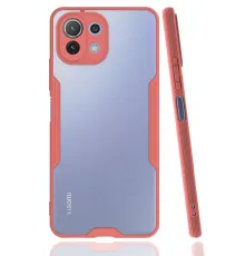 Xiaomi Mİ 11 Lite Kılıf Platin Silikon - Pembe