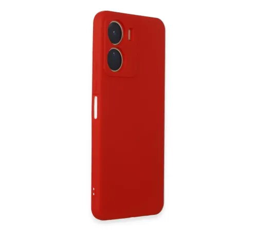 Vivo Y16 Kılıf First Silikon - Kırmızı