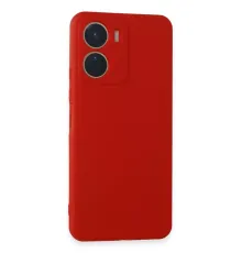 Vivo Y16 Kılıf First Silikon - Kırmızı