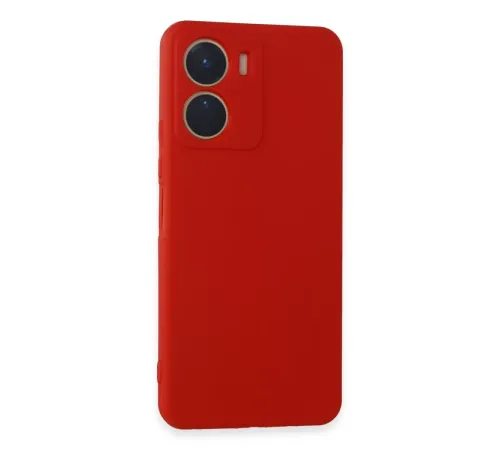 Vivo Y16 Kılıf First Silikon - Kırmızı