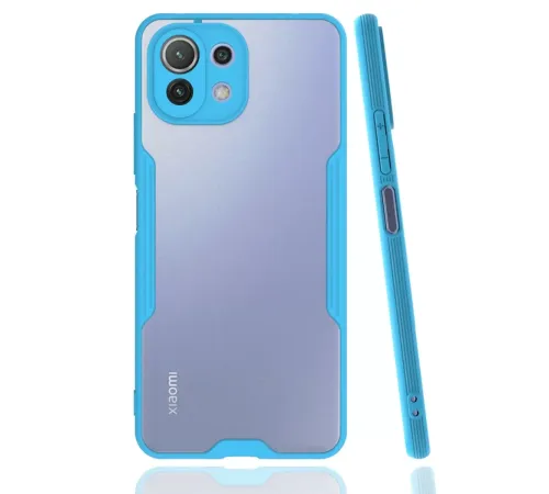 Xiaomi Mİ 11 Lite Kılıf Platin Silikon - Mavi