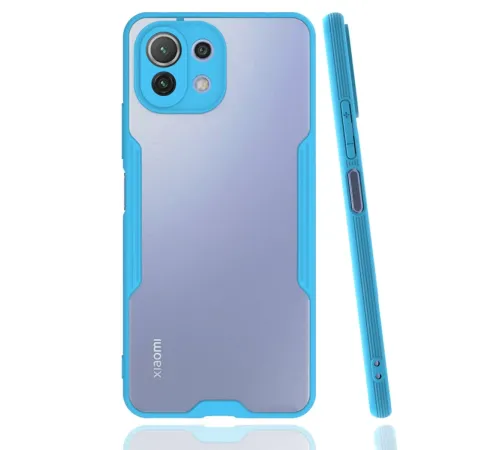 Xiaomi Mİ 11 Lite Kılıf Platin Silikon - Mavi