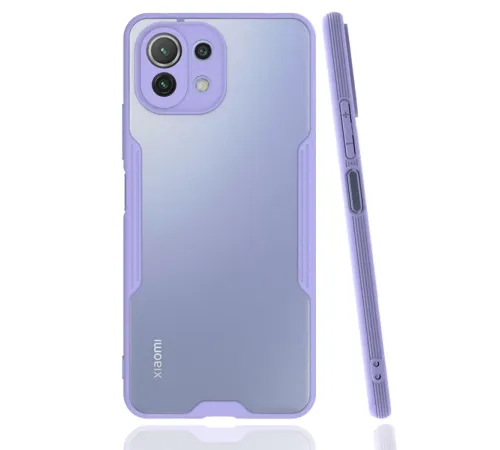 Xiaomi Mİ 11 Lite Kılıf Platin Silikon - Lila