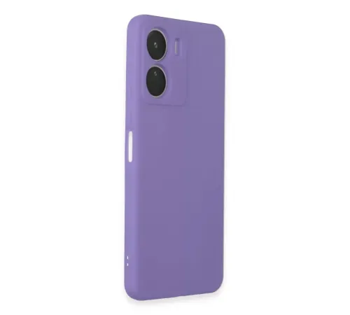 Vivo Y16 Kılıf First Silikon - Lila
