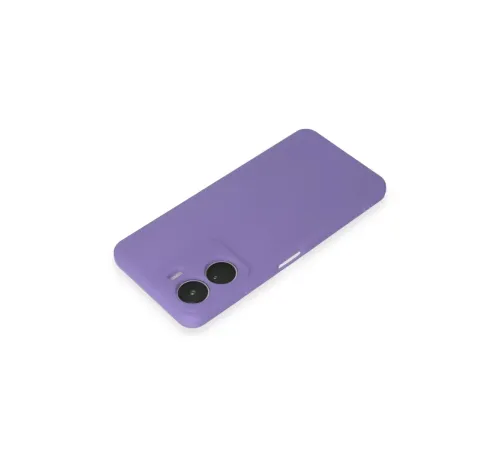 Vivo Y16 Kılıf First Silikon - Lila