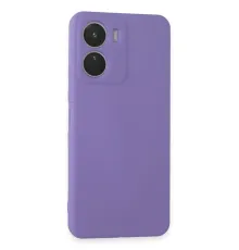 Vivo Y16 Kılıf First Silikon - Lila