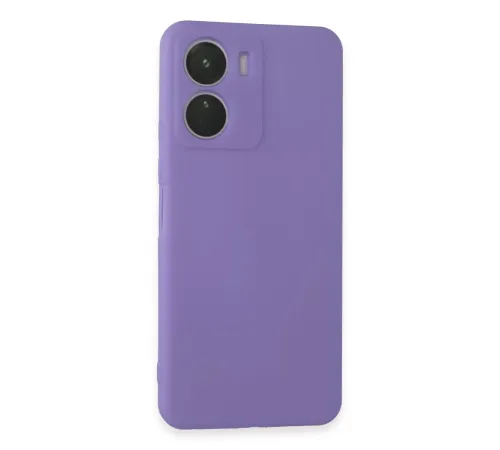 Vivo Y16 Kılıf First Silikon - Lila