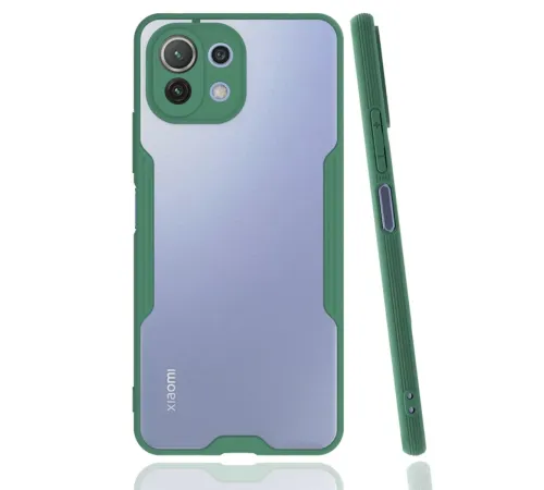 Xiaomi Mİ 11 Lite Kılıf Platin Silikon - Yeşil