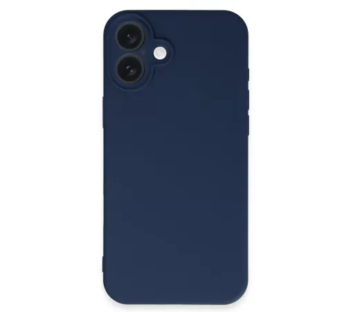 Apple iPhone 16 Kılıf First Silikon - Lacivert