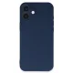 Apple iPhone 16 Kılıf First Silikon - Lacivert