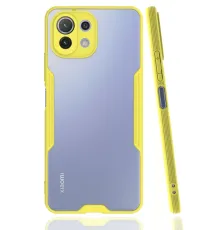 Xiaomi Mİ 11 Lite Kılıf Platin Silikon - Sarı
