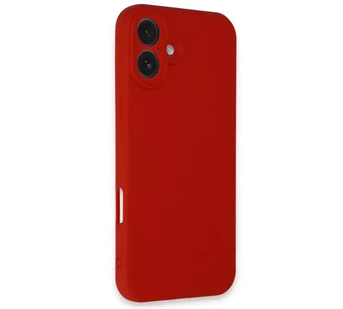 Apple iPhone 16 Kılıf First Silikon - Kırmızı