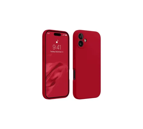 Apple iPhone 16 Kılıf First Silikon - Kırmızı