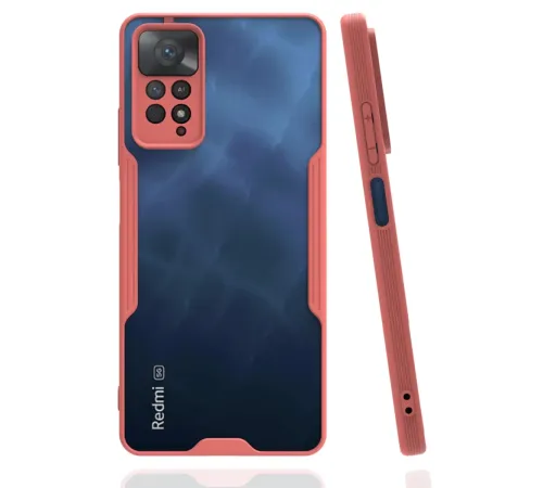 Xiaomi Redmi Note 11 Pro Kılıf Platin Silikon - Pembe