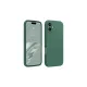 Apple iPhone 16 Kılıf First Silikon - Koyu Yeşil
