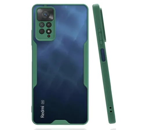 Xiaomi Redmi Note 11 Pro Kılıf Platin Silikon - Yeşil