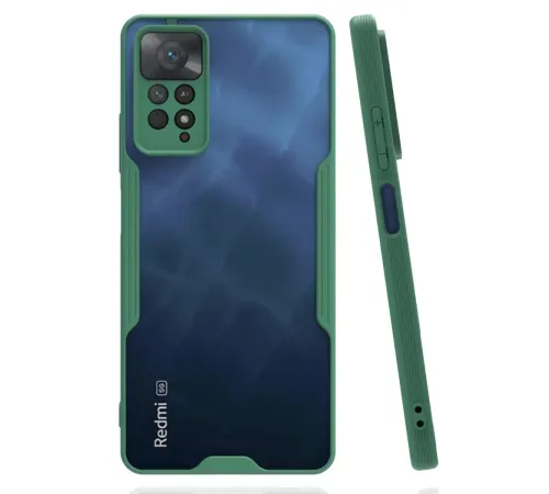 Xiaomi Redmi Note 11 Pro Kılıf Platin Silikon - Yeşil