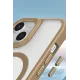 Apple iPhone 15 Kılıf Enka Magsafe Silikon Kılıf - Desert