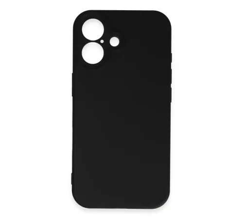 Apple iPhone 16 Plus Kılıf First Silikon - Siyah