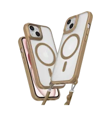 Apple iPhone 15 Plus Kılıf Enka Magsafe Silikon Kılıf - Desert
