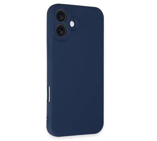 Apple iPhone 16 Plus Kılıf First Silikon - Lacivert