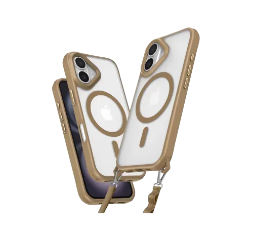 Apple iPhone 16 Kılıf Enka Magsafe Silikon Kılıf - Desert